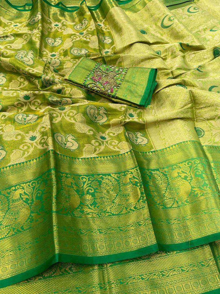 PANCHI SILK-2 BY ASLIWHOLESALE DESIGNER SOFT TISSUE SILK SAREES