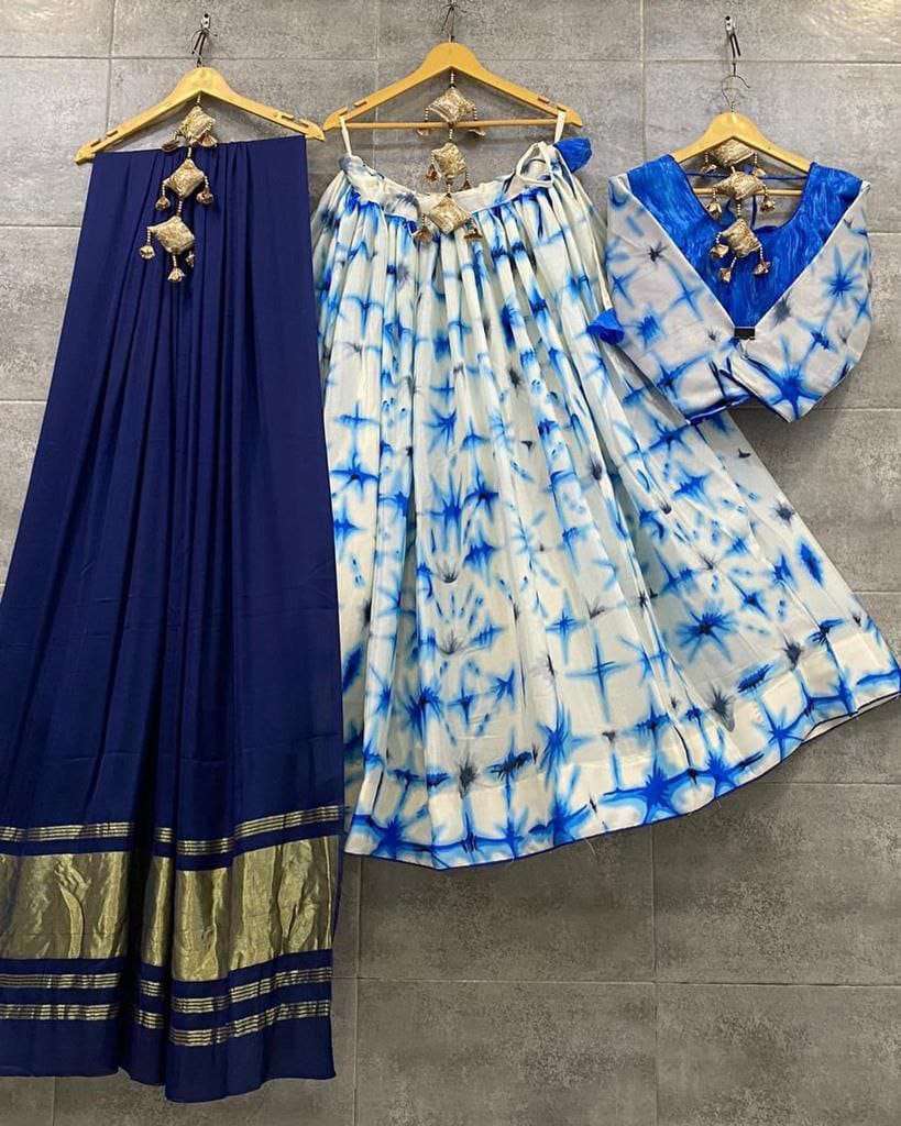 PC-605 BY ASLIWHOLESALE DESIGNER FANCY CHINON SILK NAVRATRI LEHENGAS