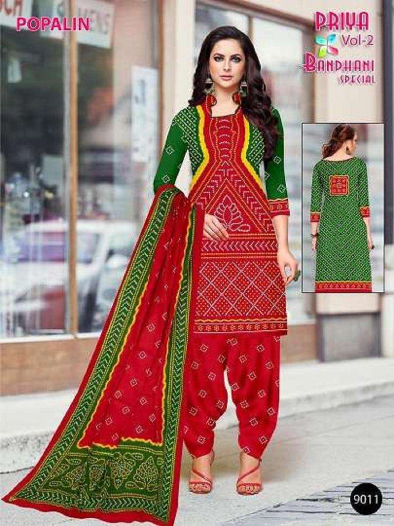 PRIYA BANDHANI SPECIAL POPALIN VOL-2 BY ASLIWHOLESALE DESIGNER COTTON DRESSES