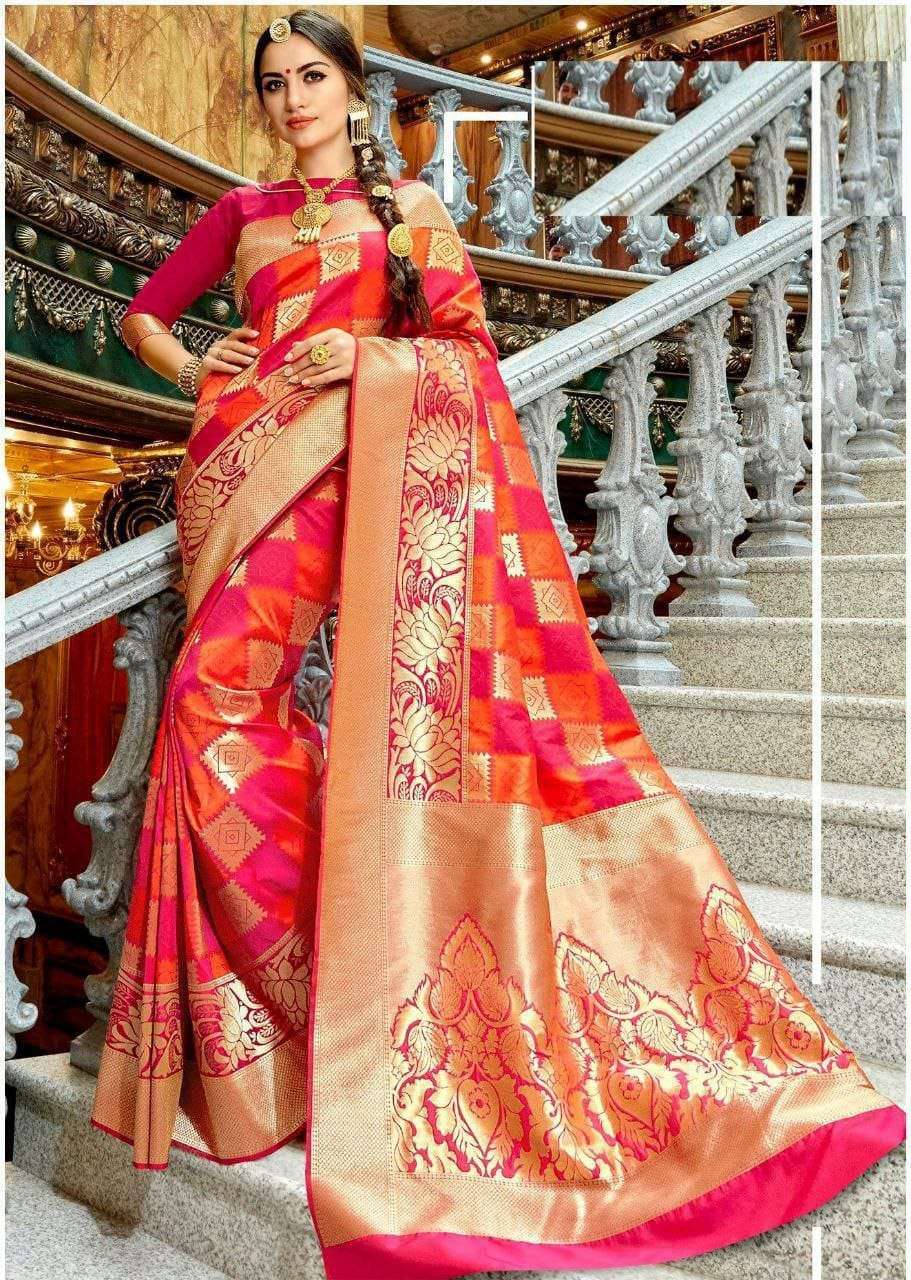 RANI SILK BY ASLIWHOLESALE DESIGNER SOFT LITCHI SILK SAREES