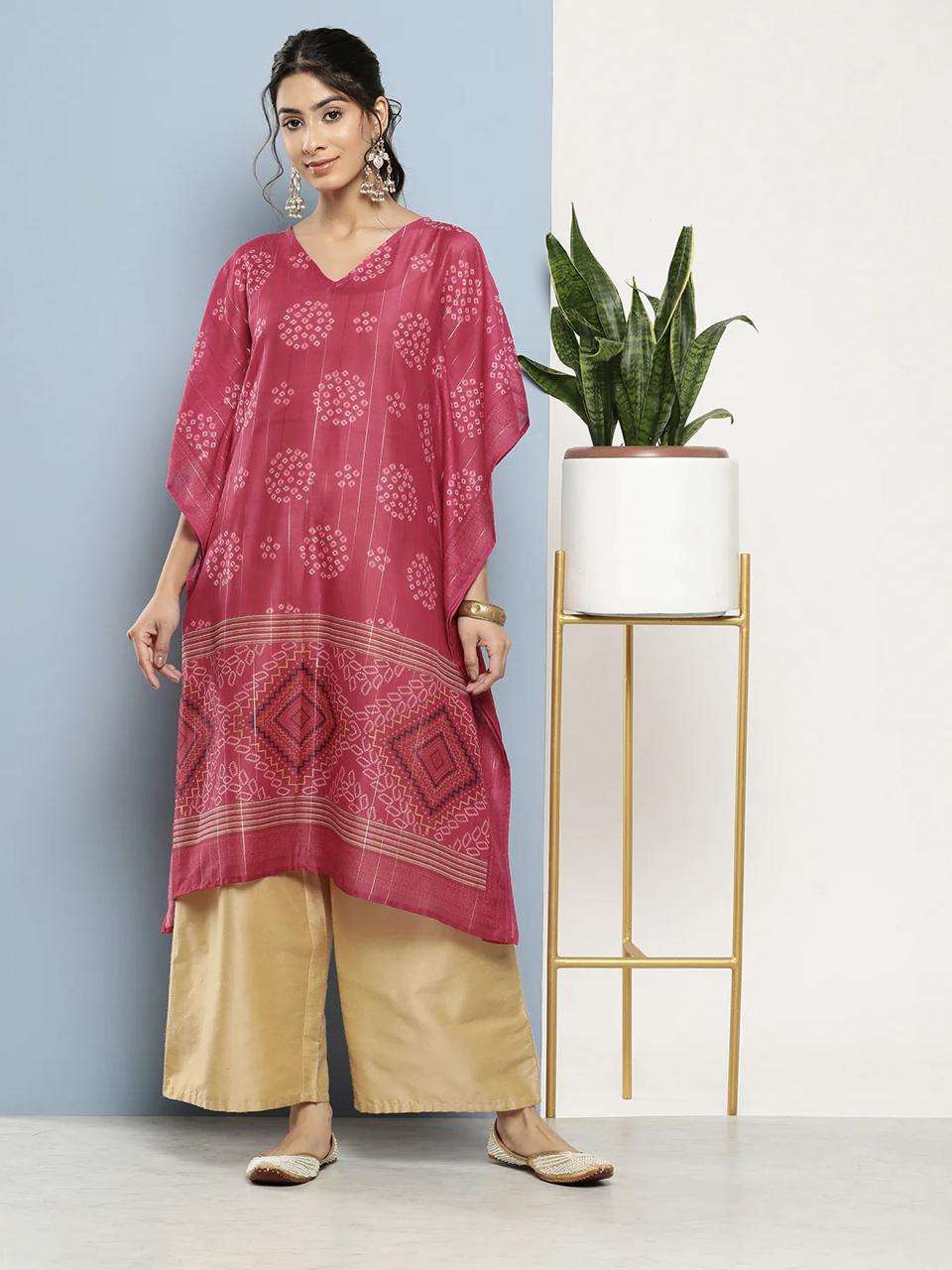 RASHI KAFTAN VOL-49 BY ASLIWHOLESALE DESIGNER SILK PRINT KAFTAN 