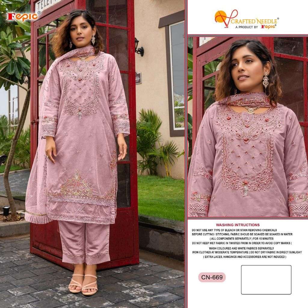 ROSEMEEN CN-669 COLOURS BY FEPIC ORGANZA STICHED PAKISTANI DRESSES