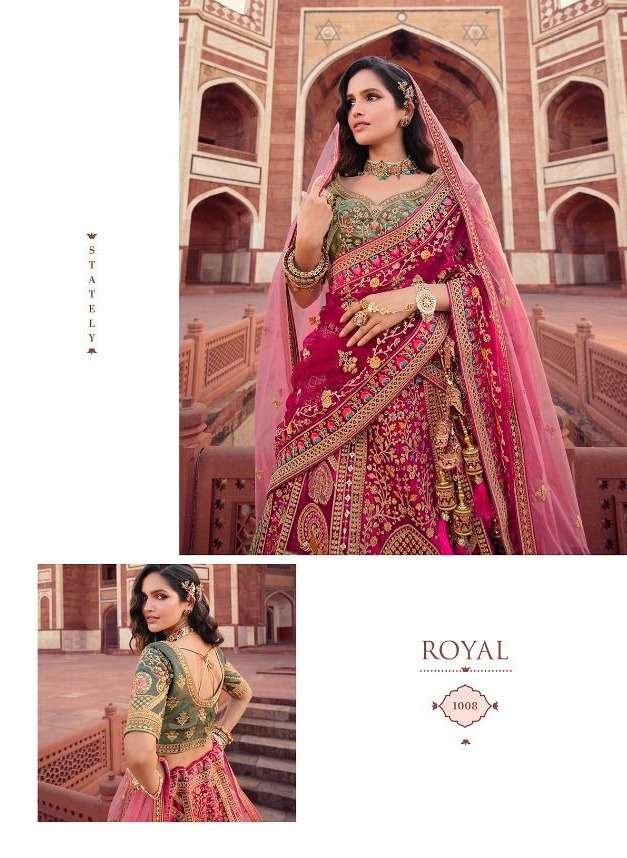 Embroidered 9000 micro velvet Royal Rajwadi Bridal Lehenga at Rs 12500 in  New Delhi