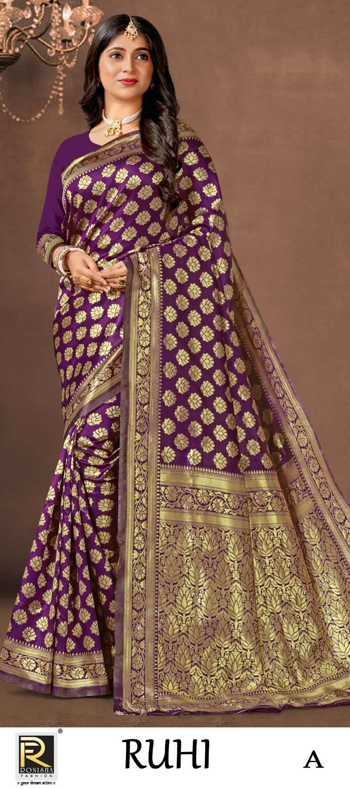 RUHI BY RONISHA FASHION DESIGNER FANCY BANARASI SILK SAREES