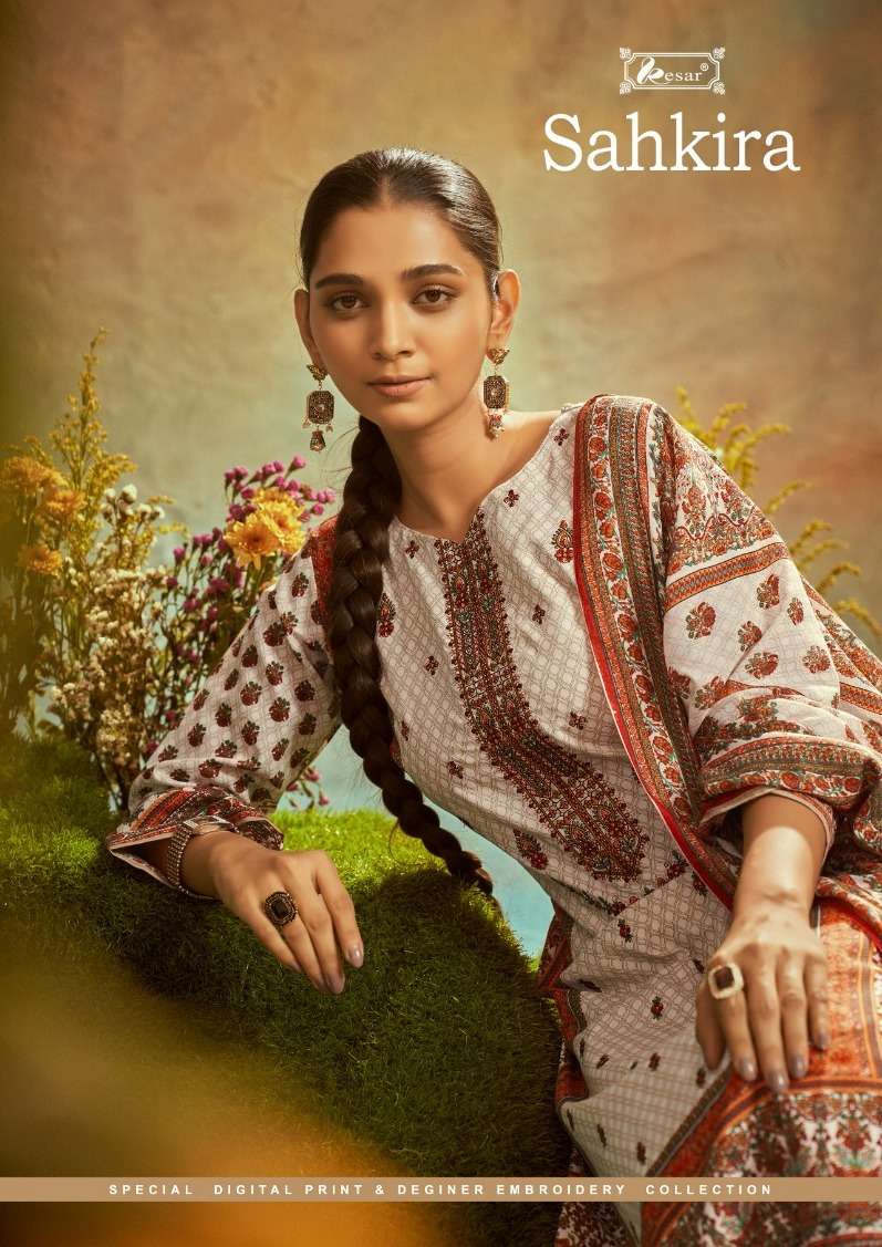 SAHKIRA BY KESAR 178-001 TO 178-006 SERIES PURE LAWN COTTON PRINTED DRESSES