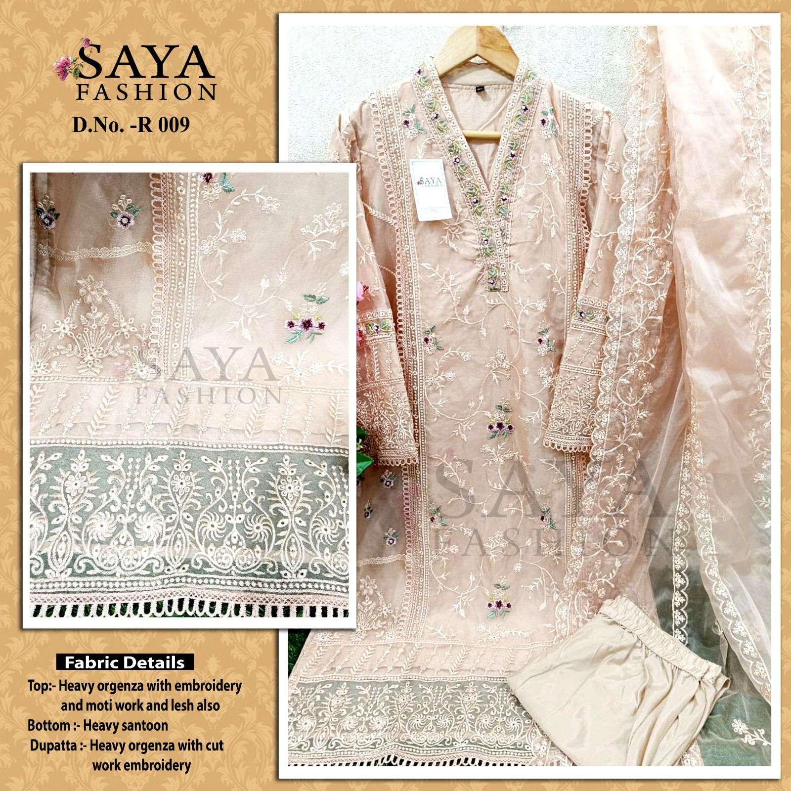 SAYA FASHION 009 BY ASLIWHOLESALE DESIGNER ORGANZA DRESSES