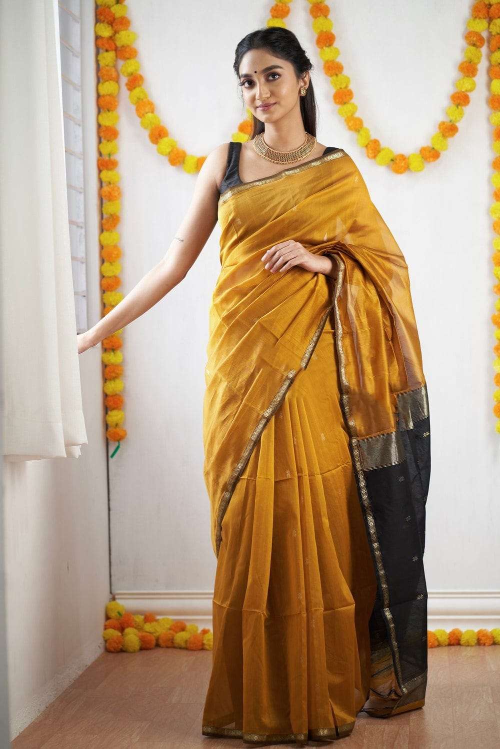 SC 126 YELLOW BY ASLIWHOLESALE DESIGNER SOFT COTTON SILK SAREES