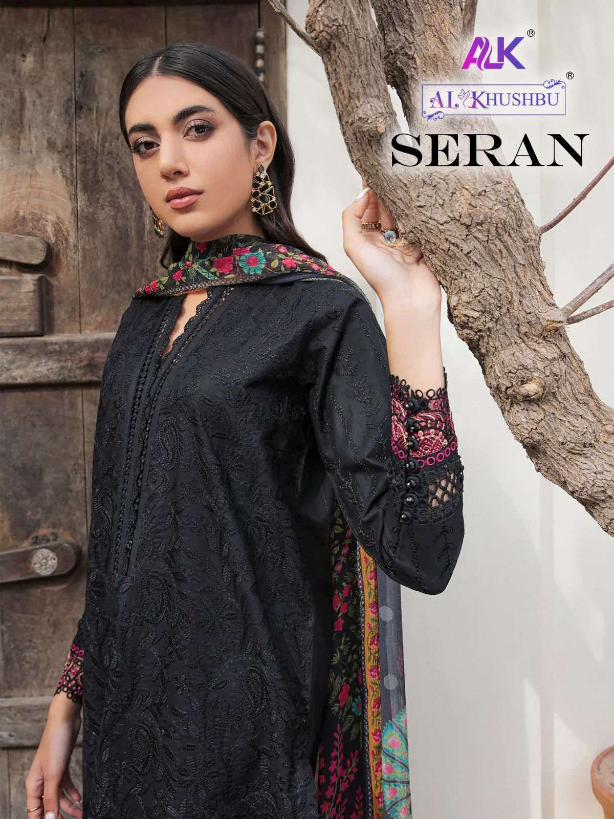 SERAN VOL-1 BY AL KHUSHBU 5021 TO 5022 SERIES CAMBRIC COTTON DRESSES