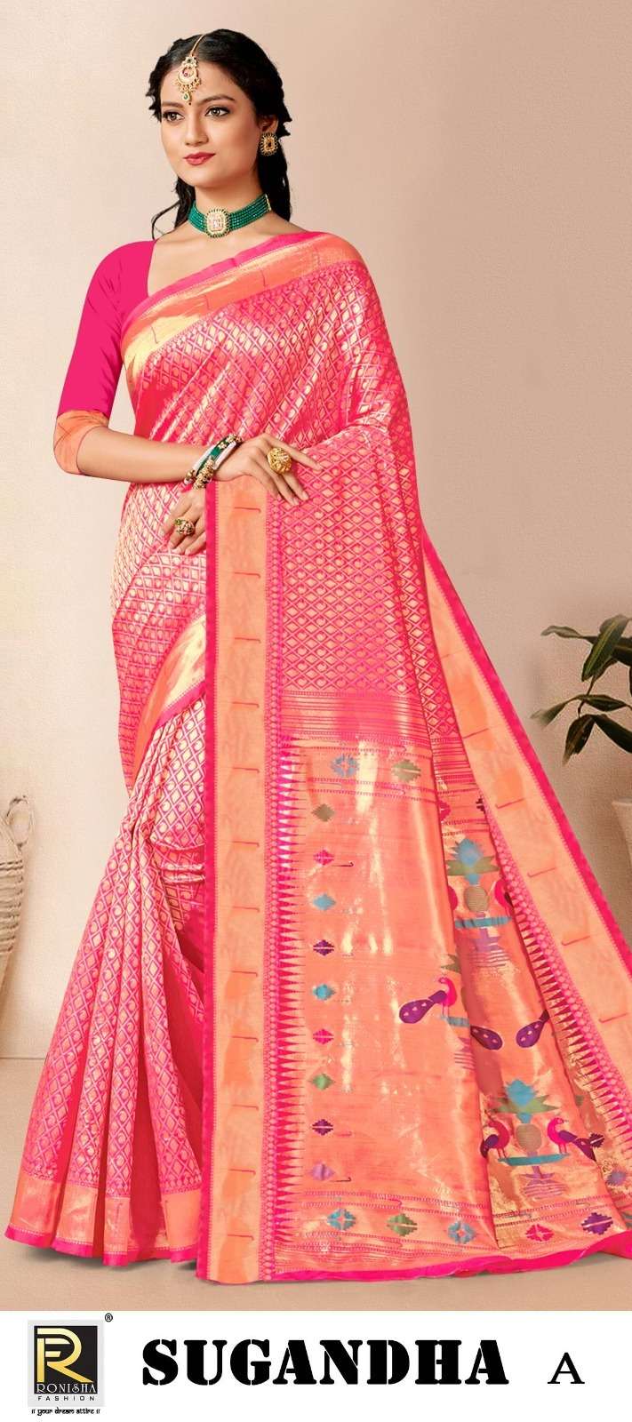 SUGANDHA BY RONISHA FASHION DESIGNER FANCY BANARASI SILK SAREES