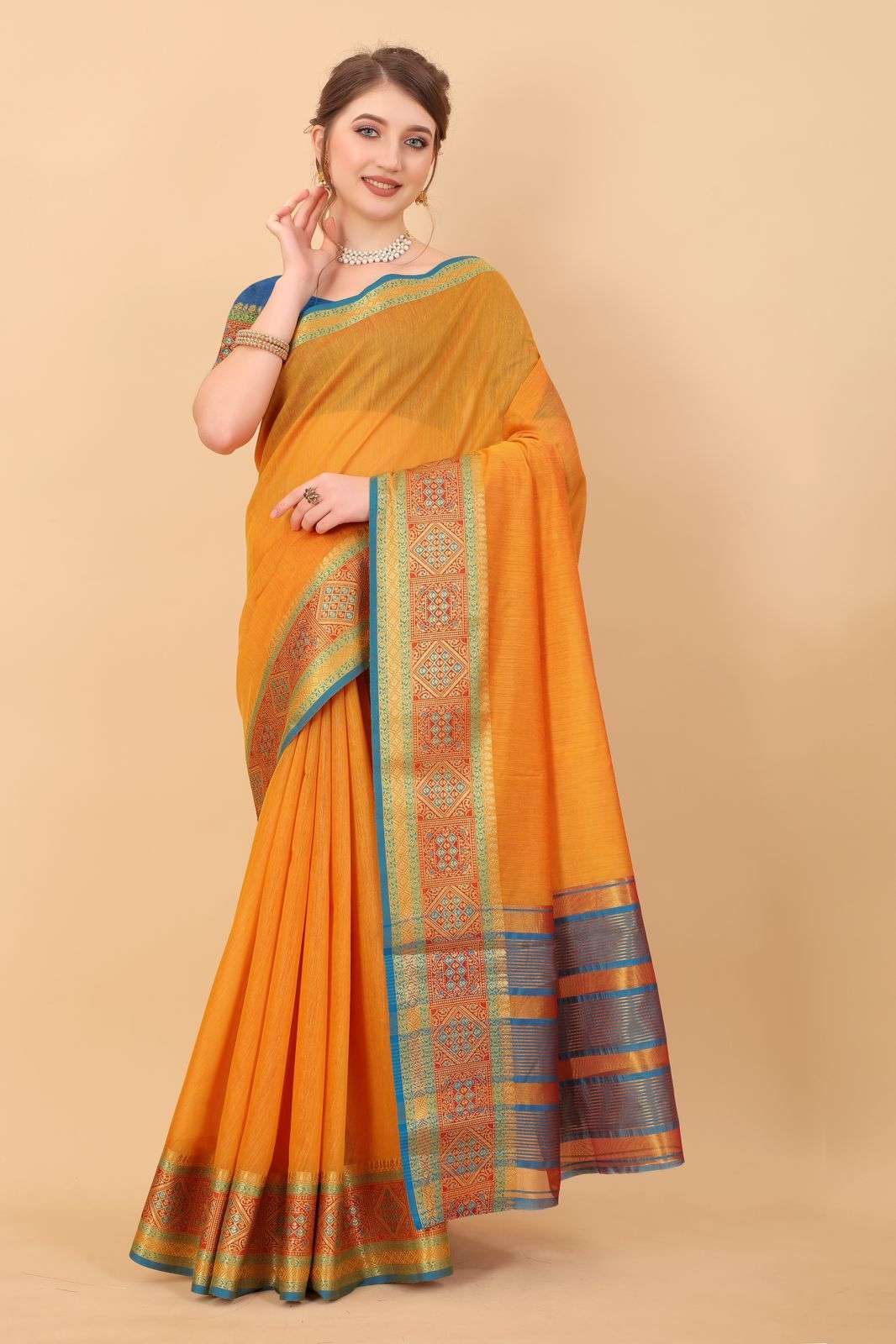 SUHANI 4137-2 BY ASLIWHOLESALE DSIGNER SOFT COTTON SILK SAREES