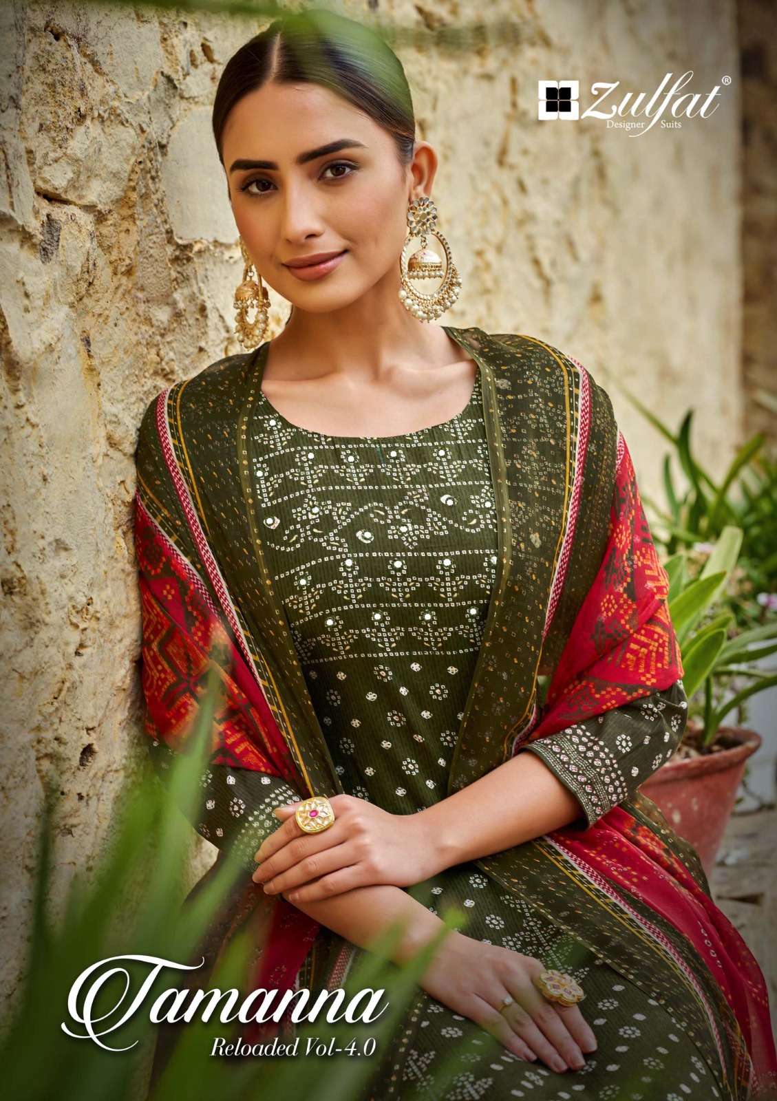 TAMANNA VOL-4 BY ZULFAT 515-001 TO 515-010 SERIES DESIGNER COTTON DRESSES