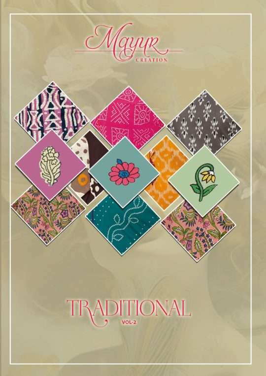 TRADITIONAL VOL-2 BY MAYUR CREATION 1001 TO 1010 SERIES COTTON PRINTED DRESSES