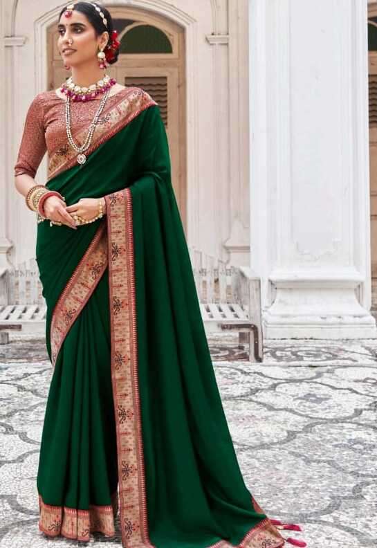 TRIYA BY RIGHT WOMEN 1001 TO 1008 SERIES VICHITRA BLOOMING SAREES