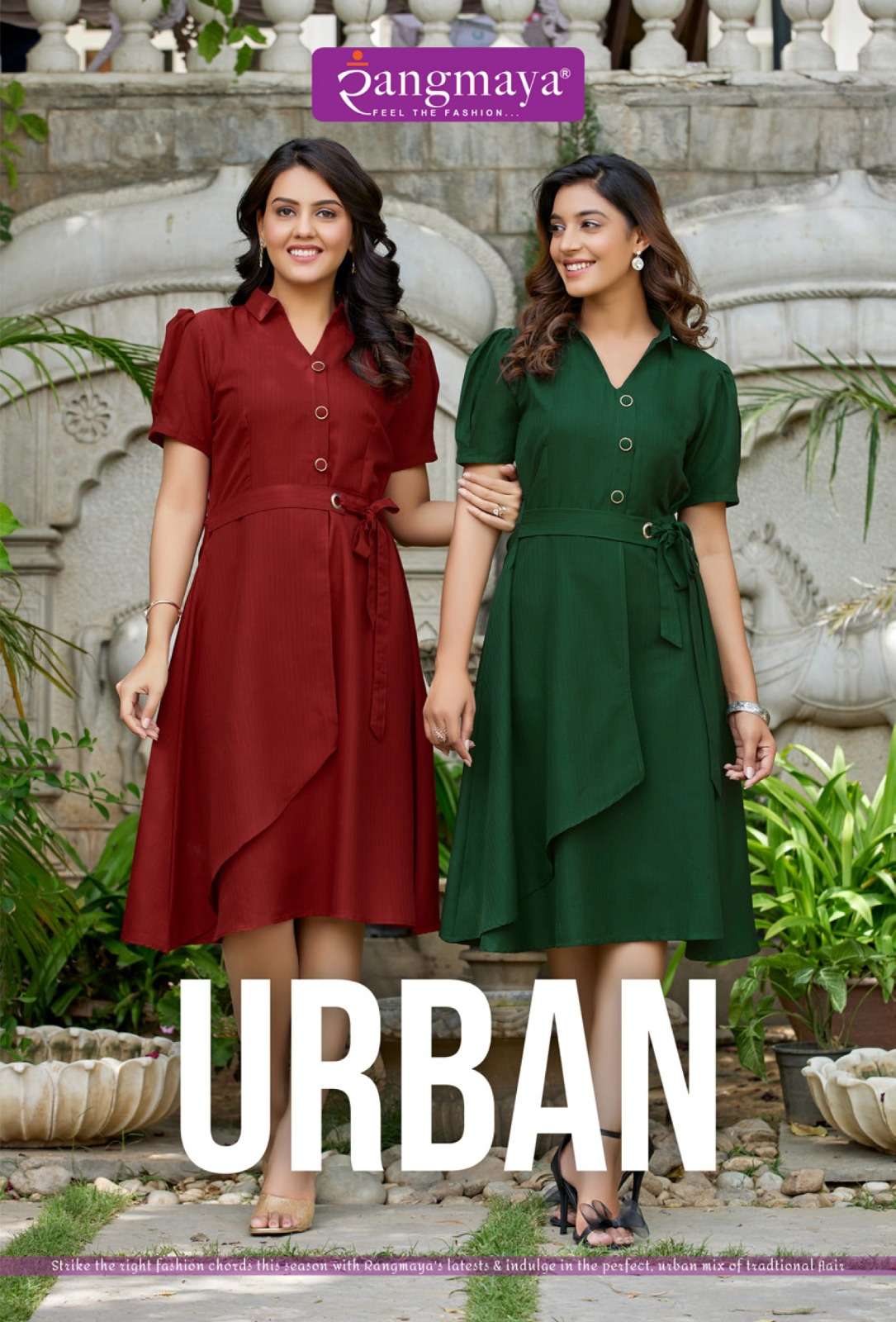 URBAN BY RANGMAYA 101 TO 108 SERIES DESIGNER RAYON KURTIS