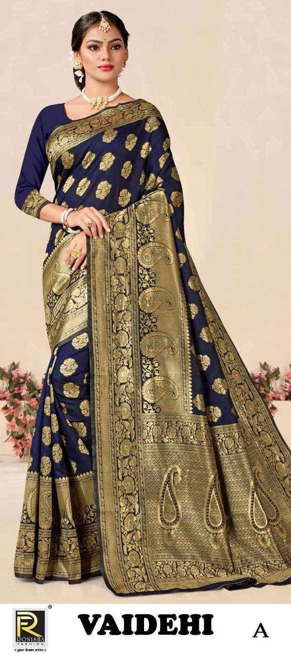 VAIDEHI BY RONISHA FASHION DESIGNER FANCY BANARASI SILK SAREES