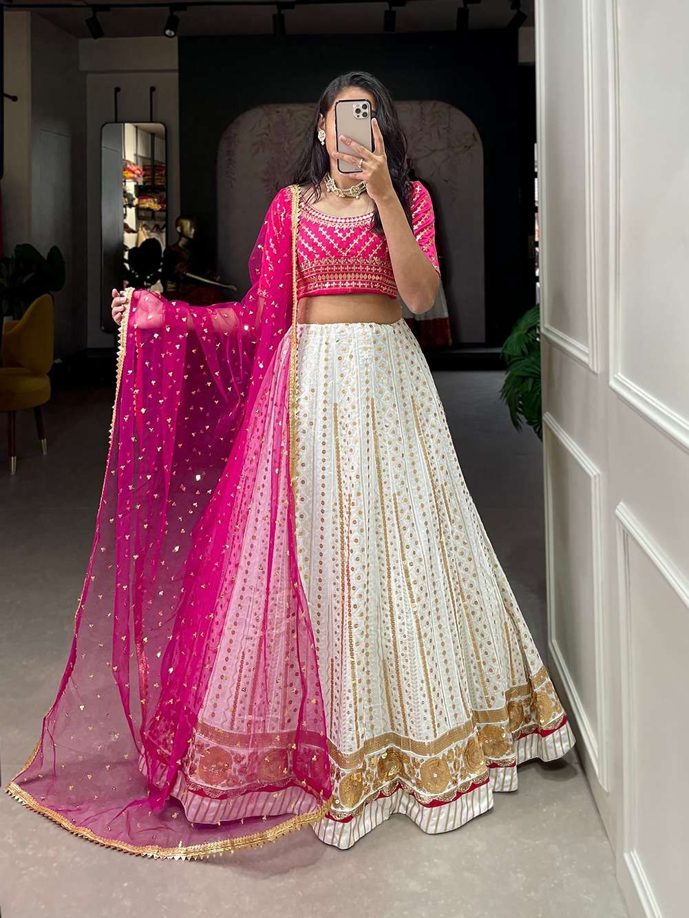 1751 COLOUR BY ASLIWHOLESALE FANCY DESIGNER GEORGETTE LEHENGAS