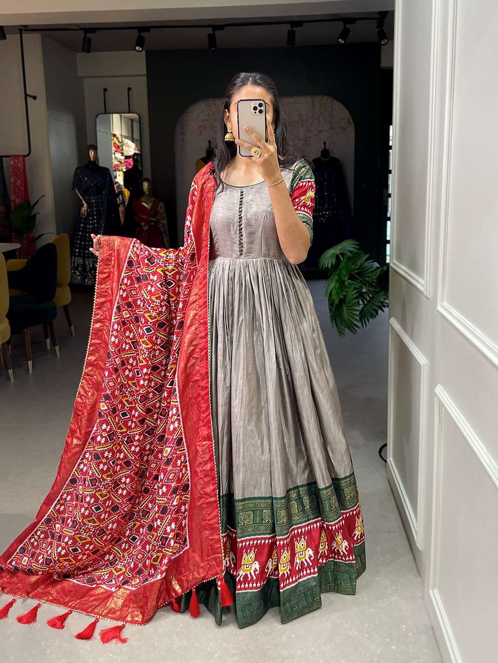 5035 COLOURS BY ASLIWHOLESALE DESIGNER FANCY DOLA SILK GOWNS