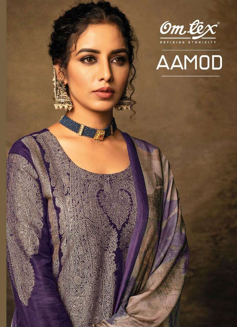 AAMOD BY OMTEX DESGINER MUSLIN PRINT WITH EMROIDERY DRESSES