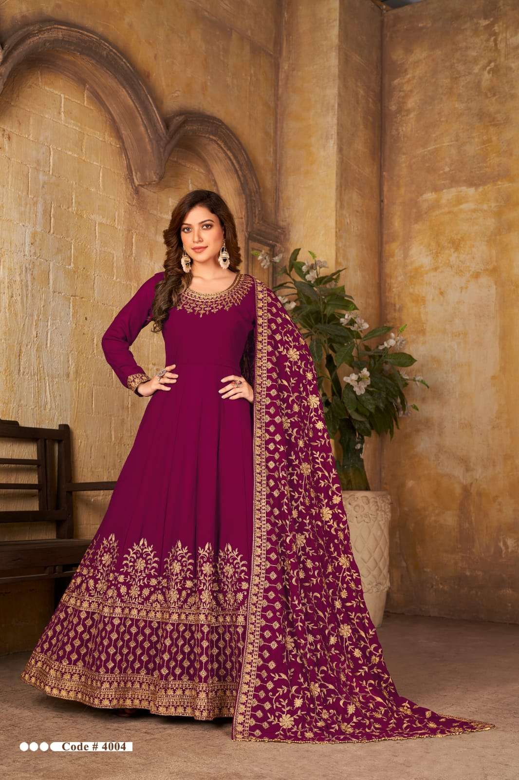 AANAYA VOL-140 BY TWISHA 4001 TO 4004 SERIES FAUX GEORGETTE DRESSES