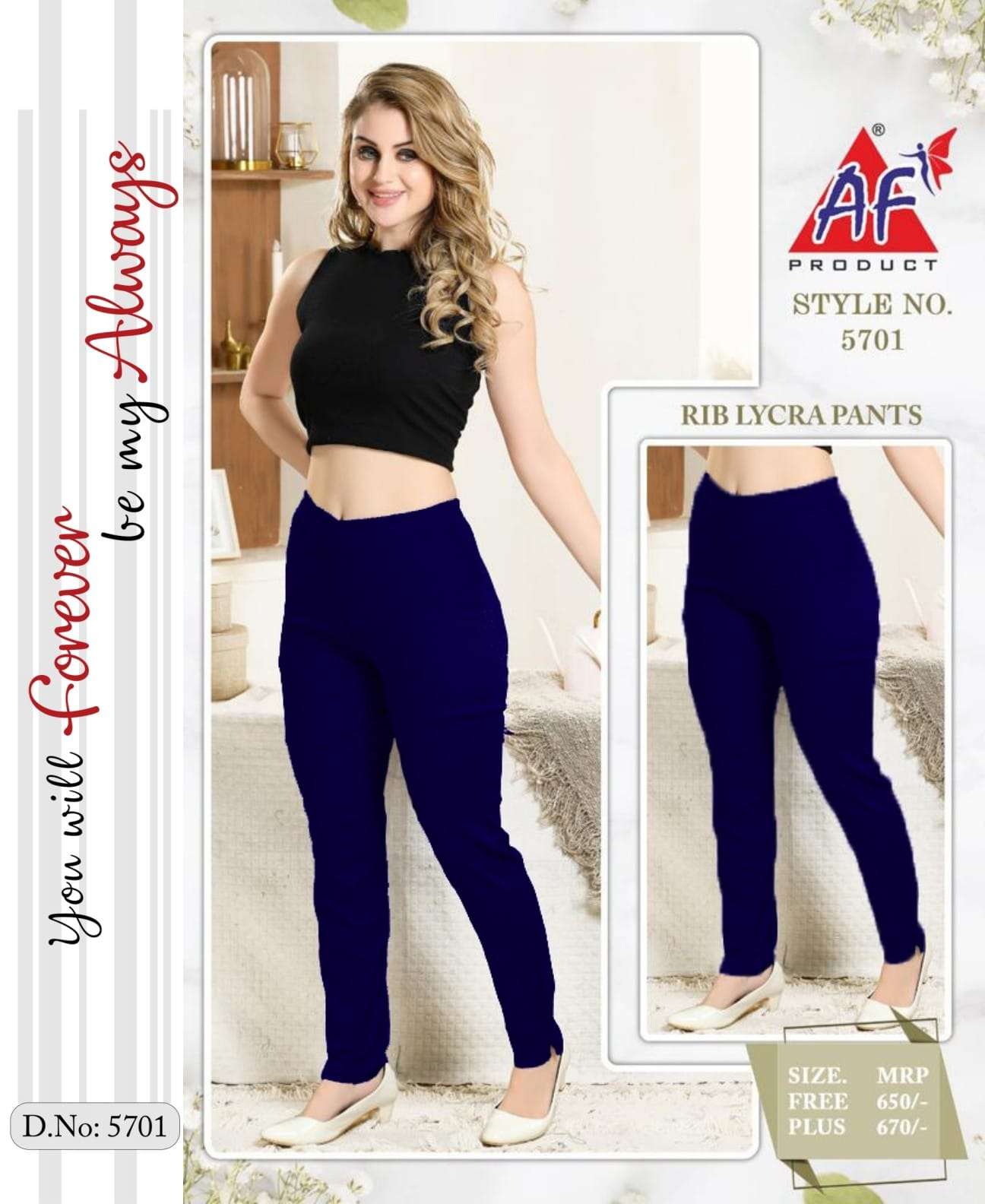 AF-5701 COLOURS BY ASLIWHOLESALE DESIGNER FACNY PURE RAYON PANTS