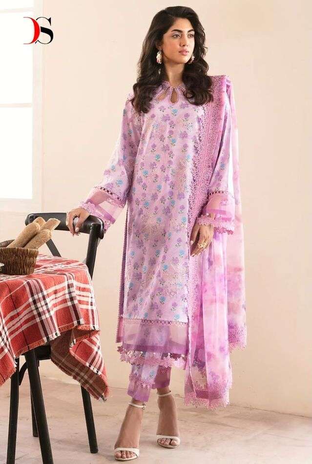 AFROZEH CHIKANKARI BY DEEPSY SUITS HEAVY COTTON PAKISTANI DRESSES