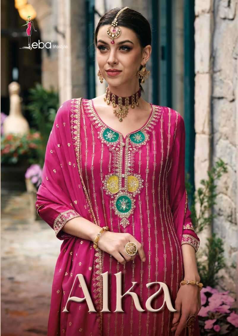 ALKA BY EBA LIFESTYLE 1600 TO 1603 SERIES CHINON EMBROIDERED DRESSES