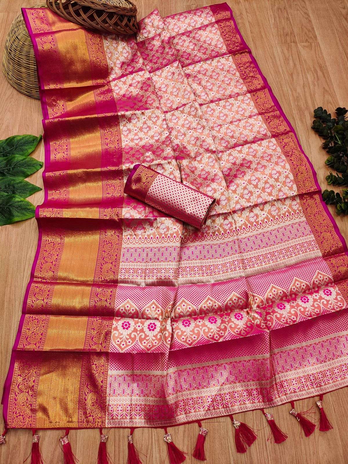 ANANATA SILK BY ASLIWHOLESALE DESIGNER SOFT KANJIVARAM SILK SAREES