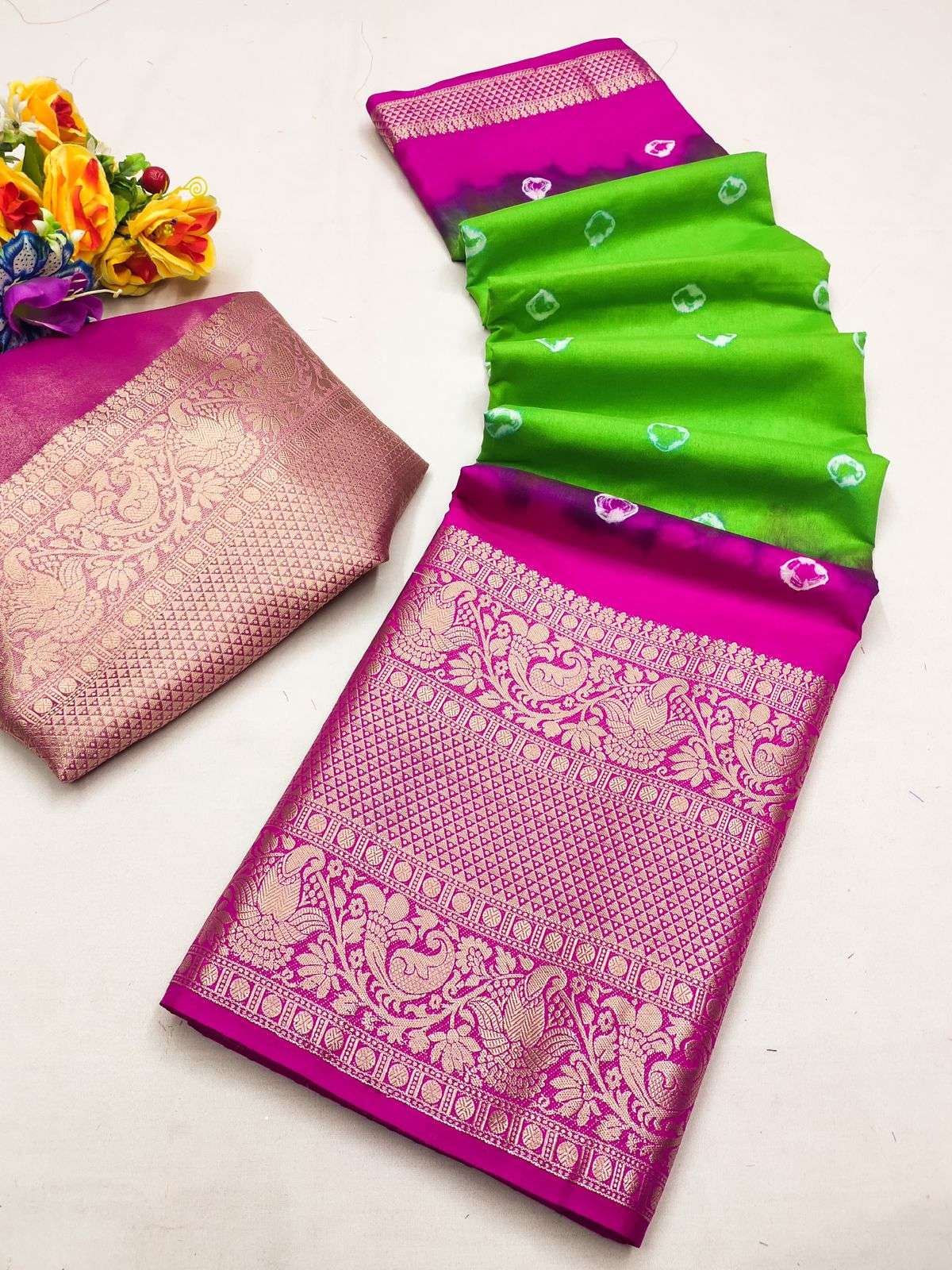 BANDHEJ SILK BY ASLIWHOLESALE DESIGNER SOFT SILK EMBROIDERY SAREES