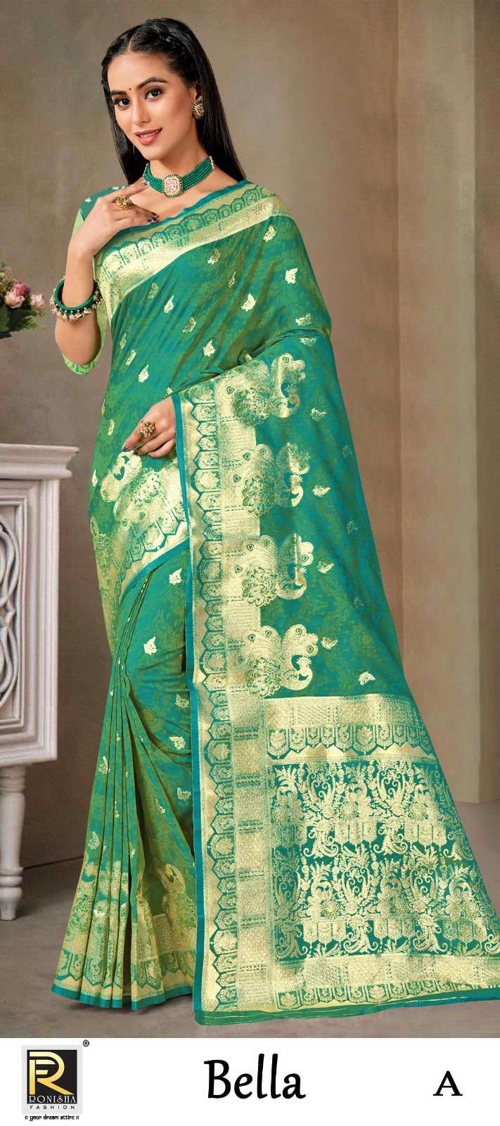 BELLA BY RONISHA FASHION DESIGNER FANCY BANARASI SILK SAREES