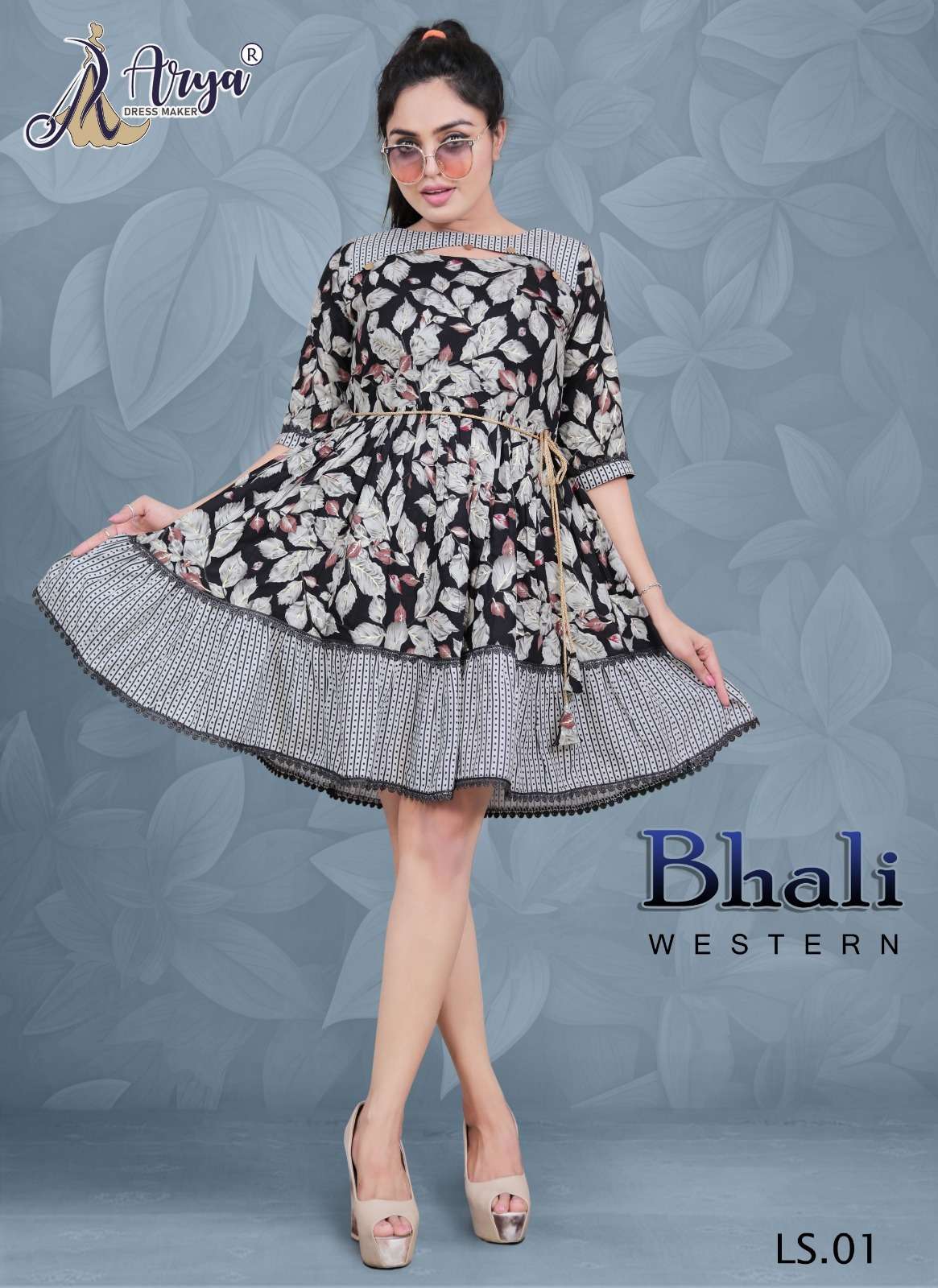 BHALI BY ARYA DRESS MAKER 01 TO 05 SERIES DESIGNER RAYON KURTIS 