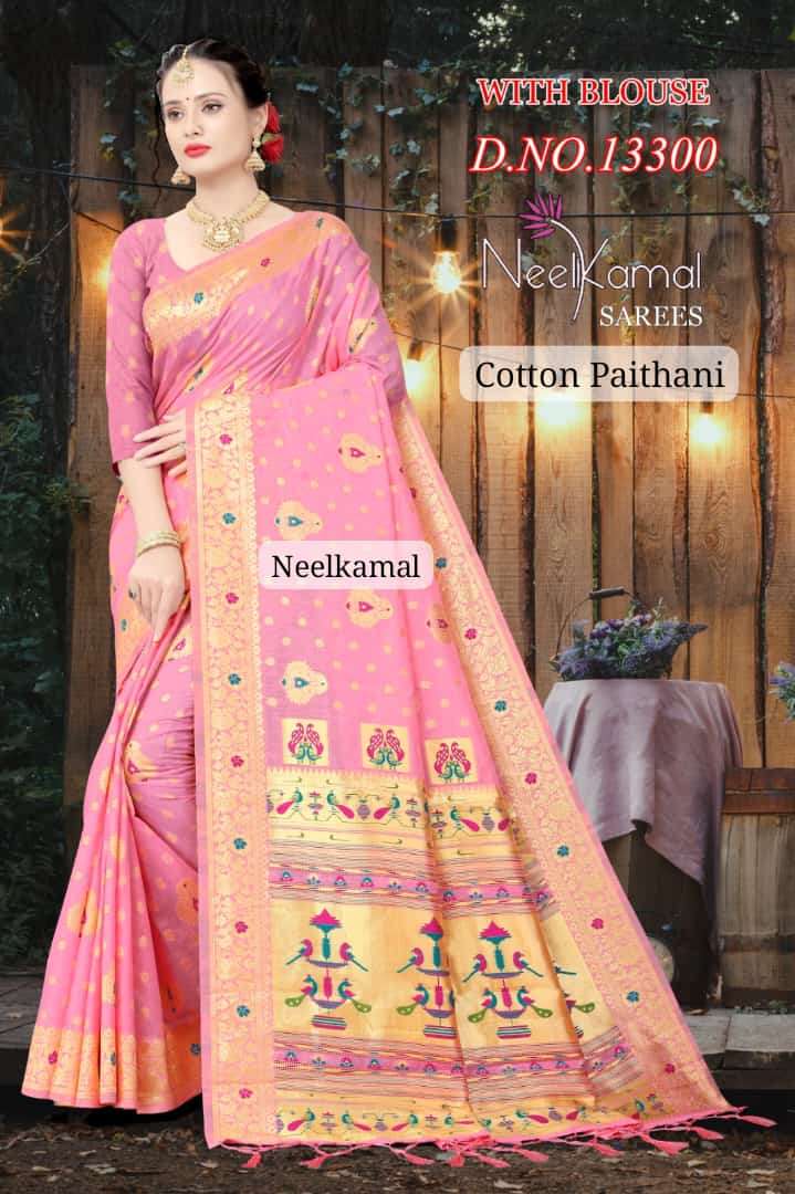 COTTON PAITHANI BY NEELKAMAL SAREES INDIAN DESIGNER COTTON SAREES