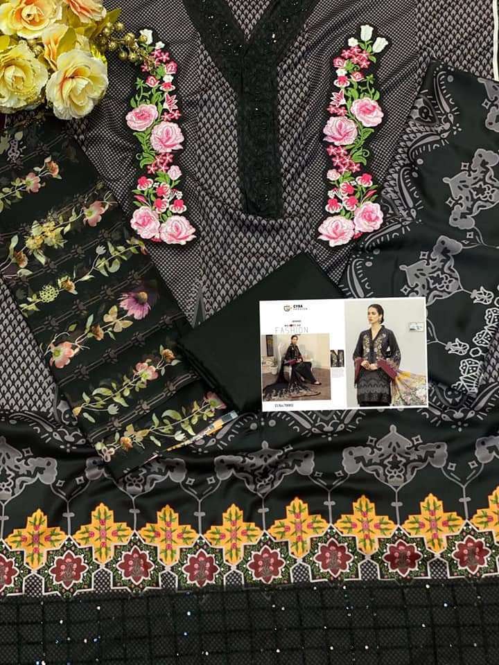 CYRA FASHION 70002 DESIGN BY ASLIWHOLESALE EMBROIDERY PAKISTANI DRESS