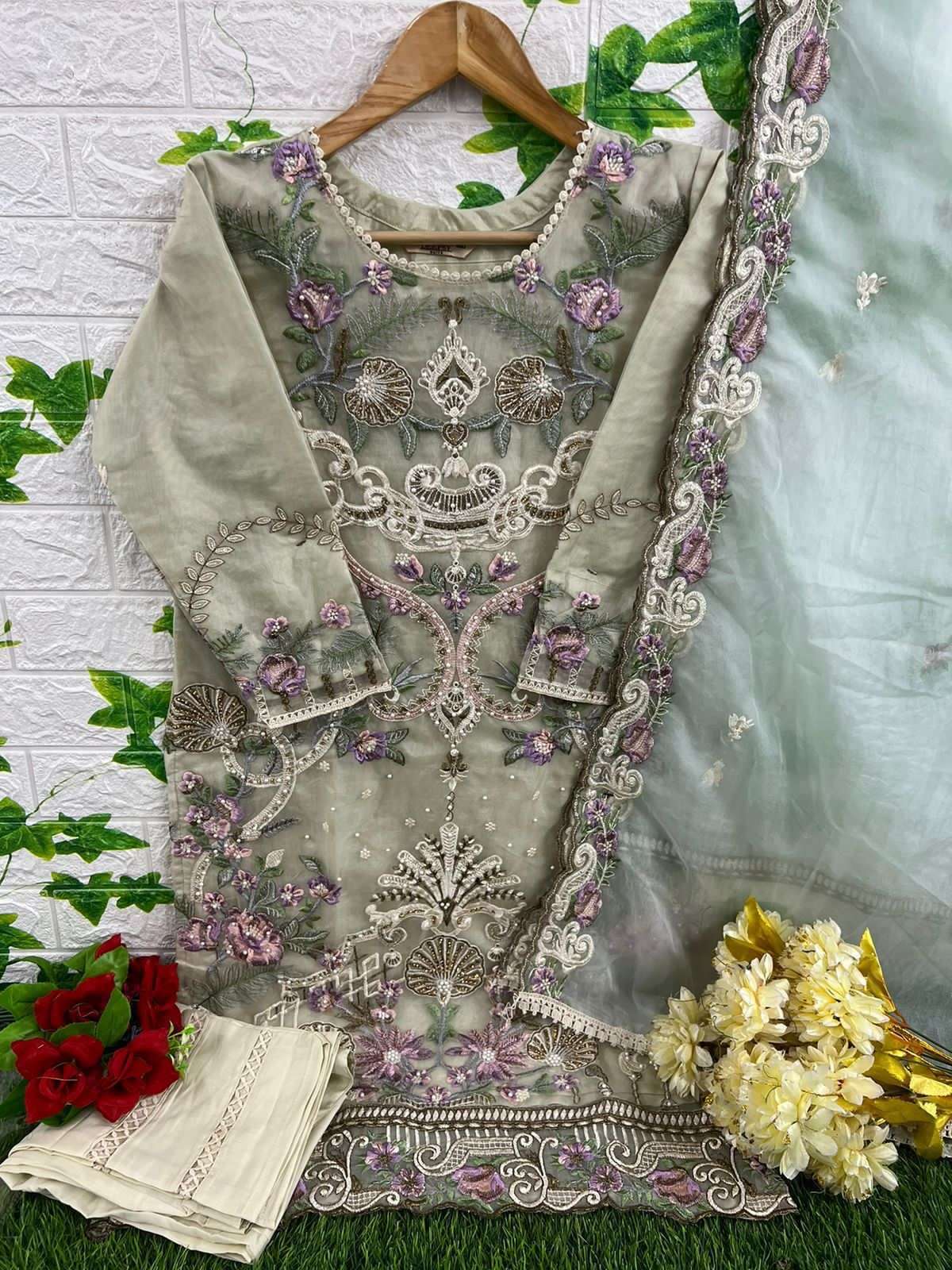 D-334 HIT DESIGN BY DEEPSY SUITS ORGANZA EMBROIDERY PAKISTANI DRESS