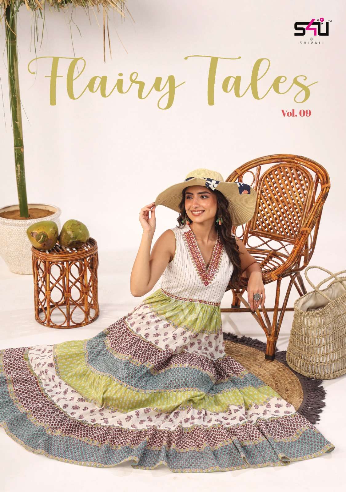 FLAIRY TALES VOL-09 BY S4U 01 TO 06 SERIES COTTON PRINTED KURTIS 