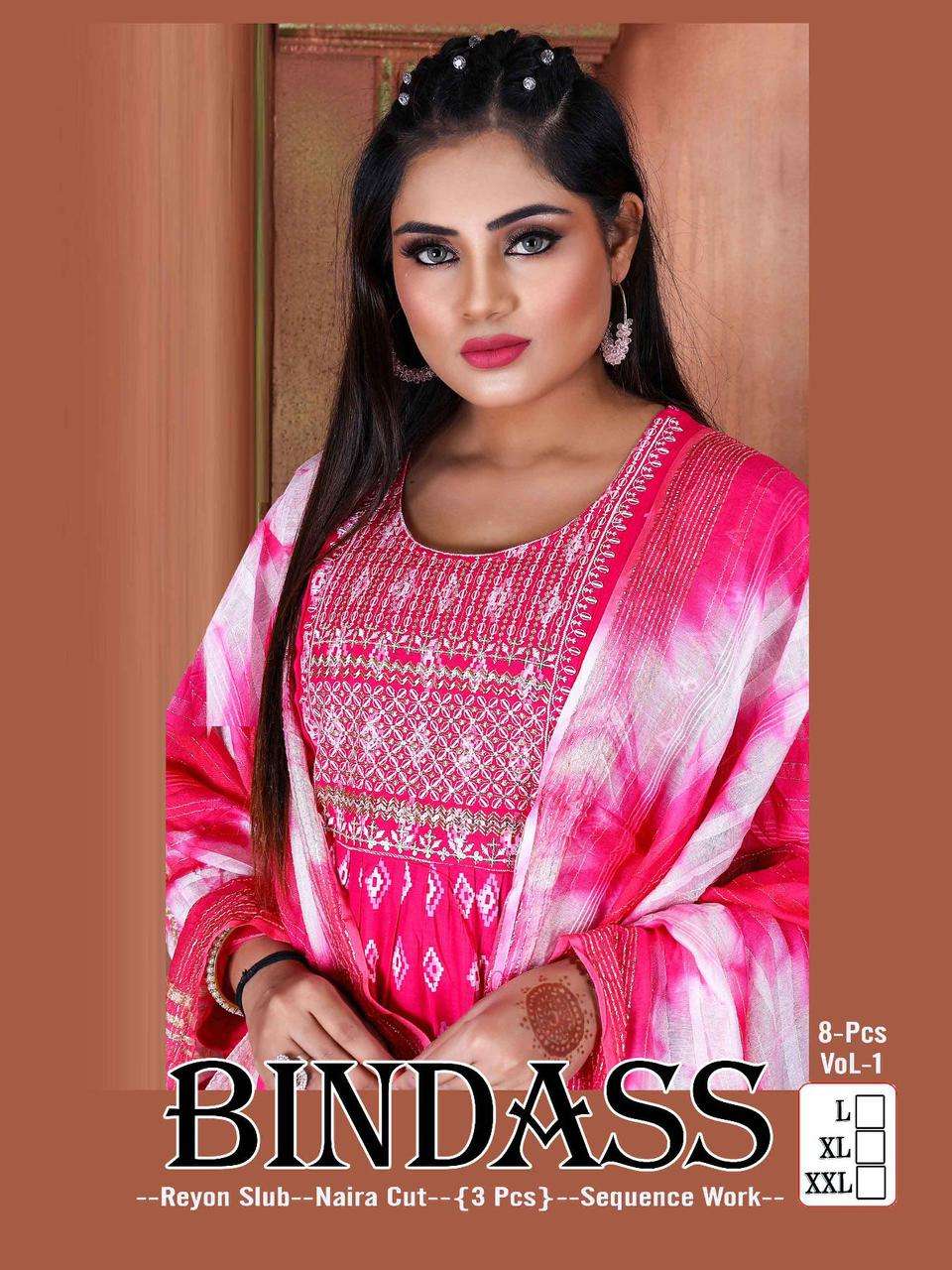 GOLDEN BINDASS BY ASLIWHOLESALE 1001 TO 1008 SERIES RAYON DRESSES