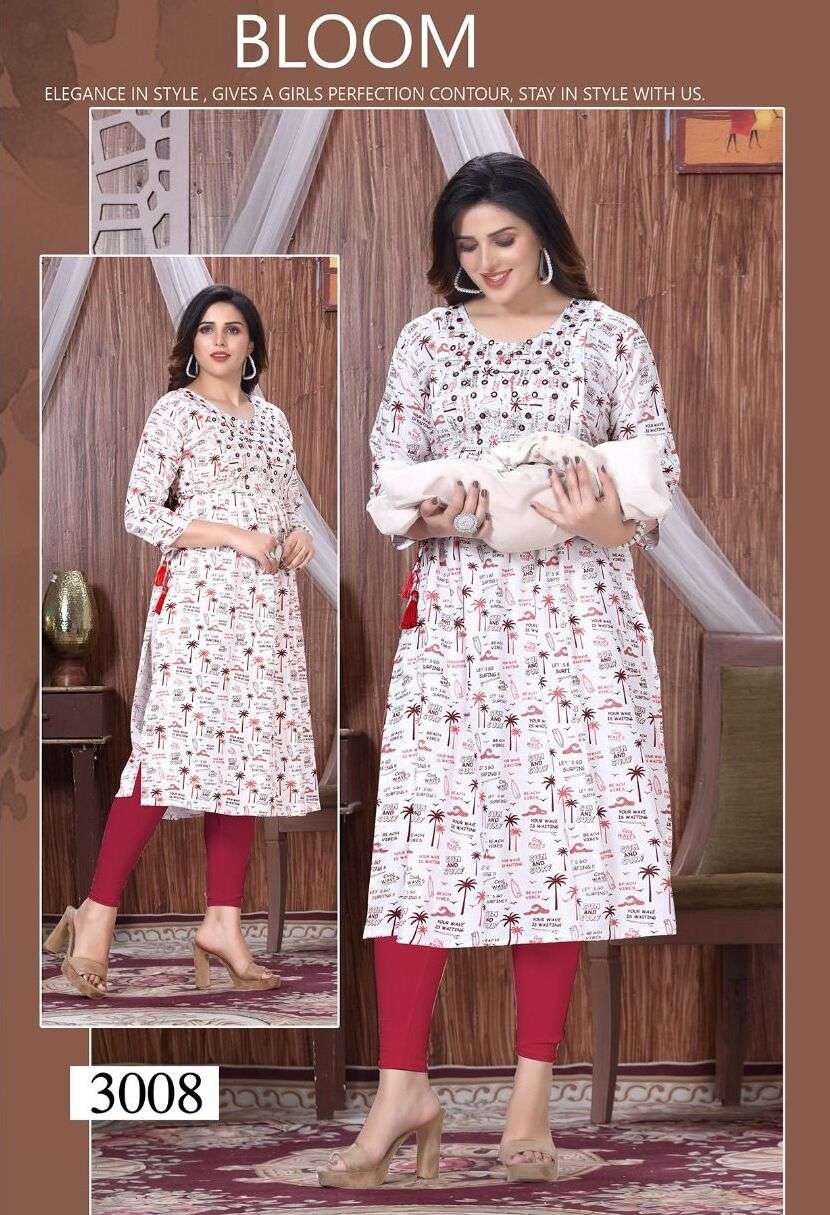 GOLDEN EMOTIONS BY ASLIWHOLESALE 01 TO 08 SERIES RAYON PRINT KURTIS