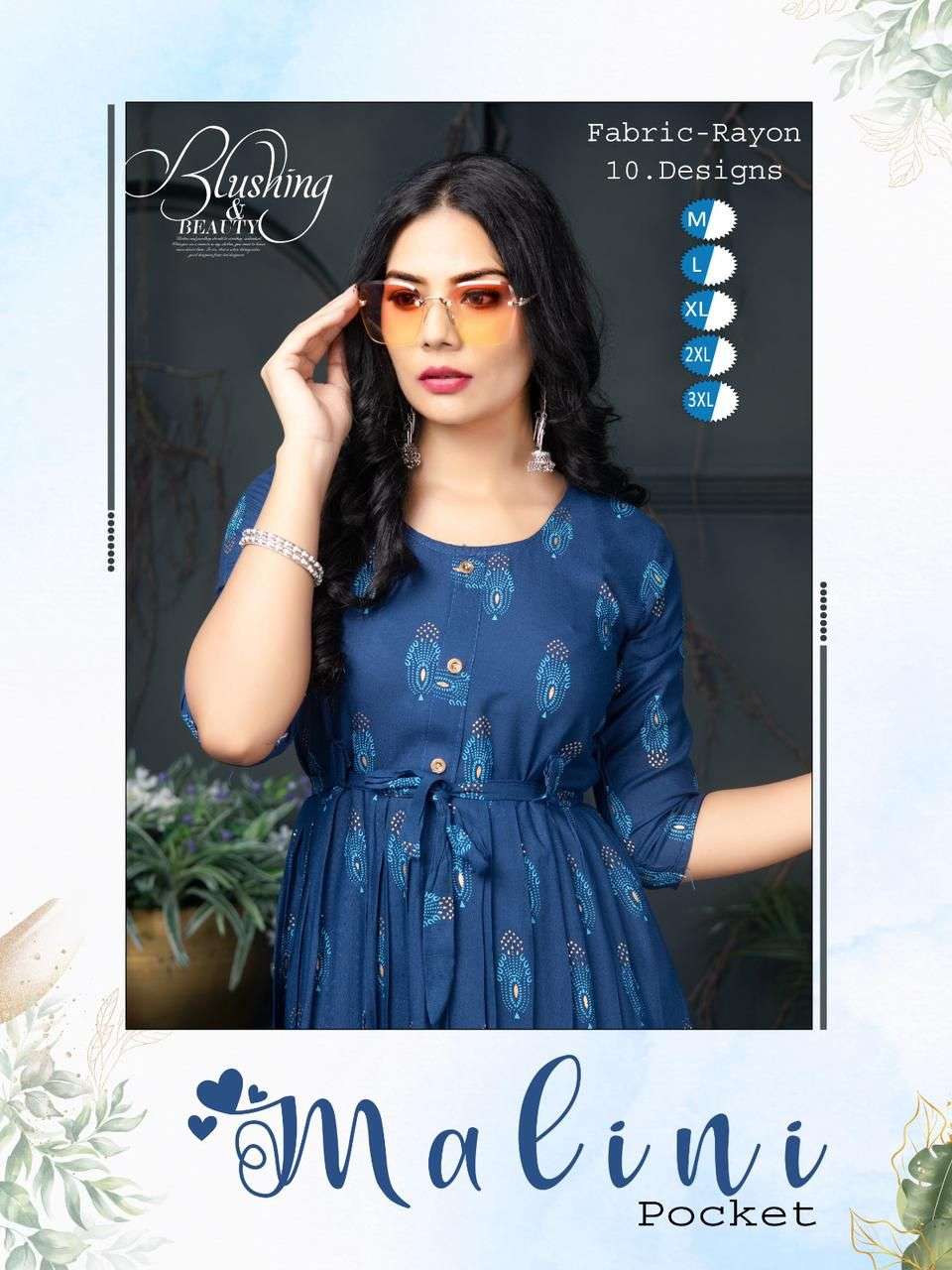 GOLDEN MALINI BY ASLIWHOLESALE 01 TO 10 SERIES RAYON PRINT KURTIS