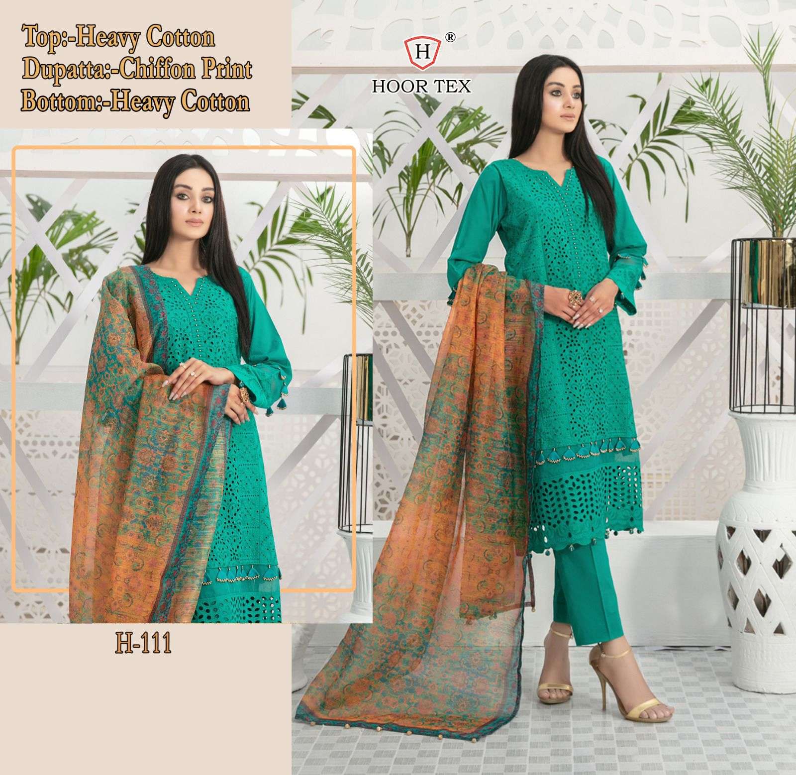 H-111 HIT DESIGN BY HOOR TEX DESIGNER HEAVY COTTON WORK DRESSES