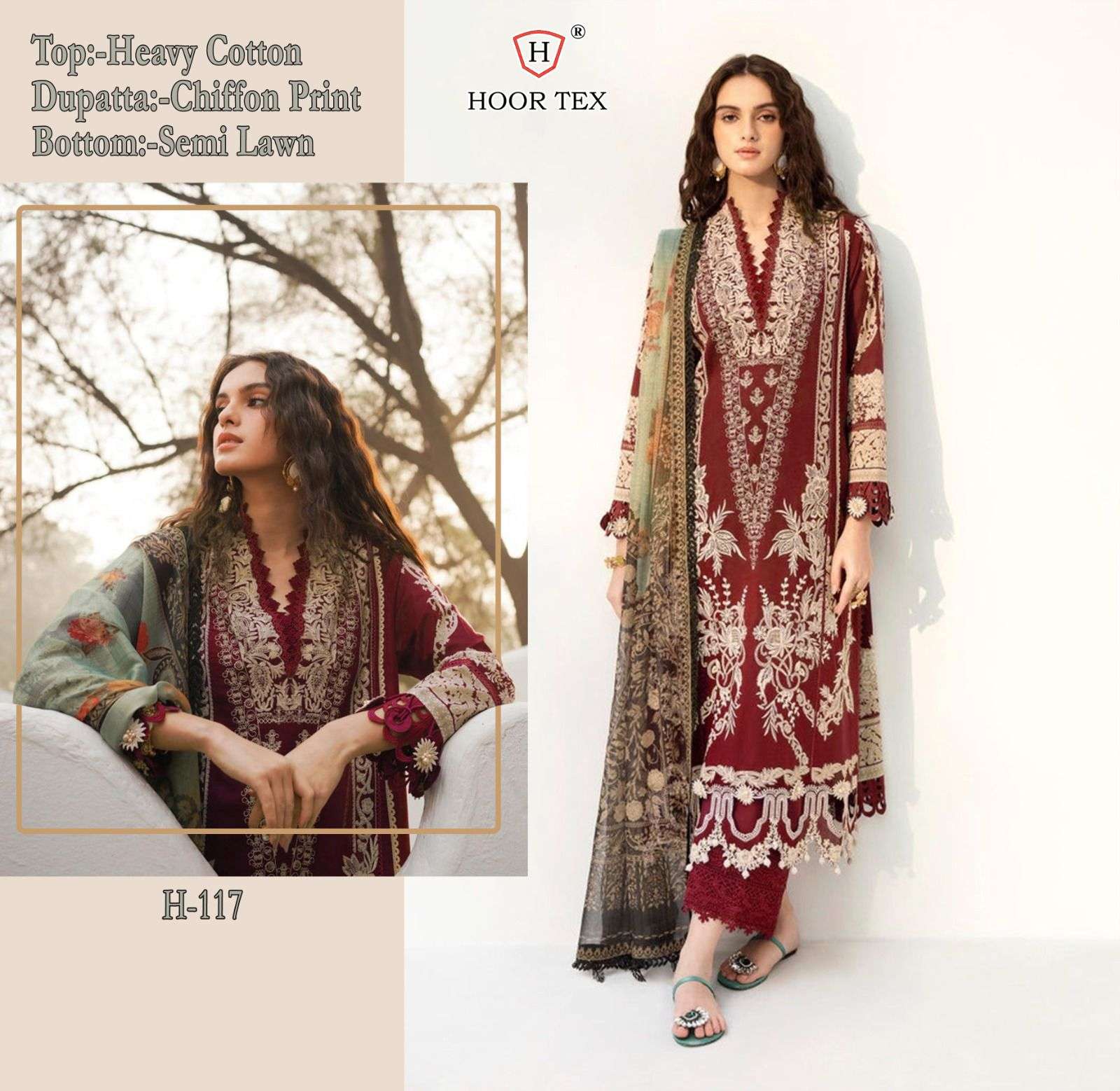 H-117 HIT DESIGN BY HOOR TEX DESIGNER HEAVY COTTON WORK DRESSES