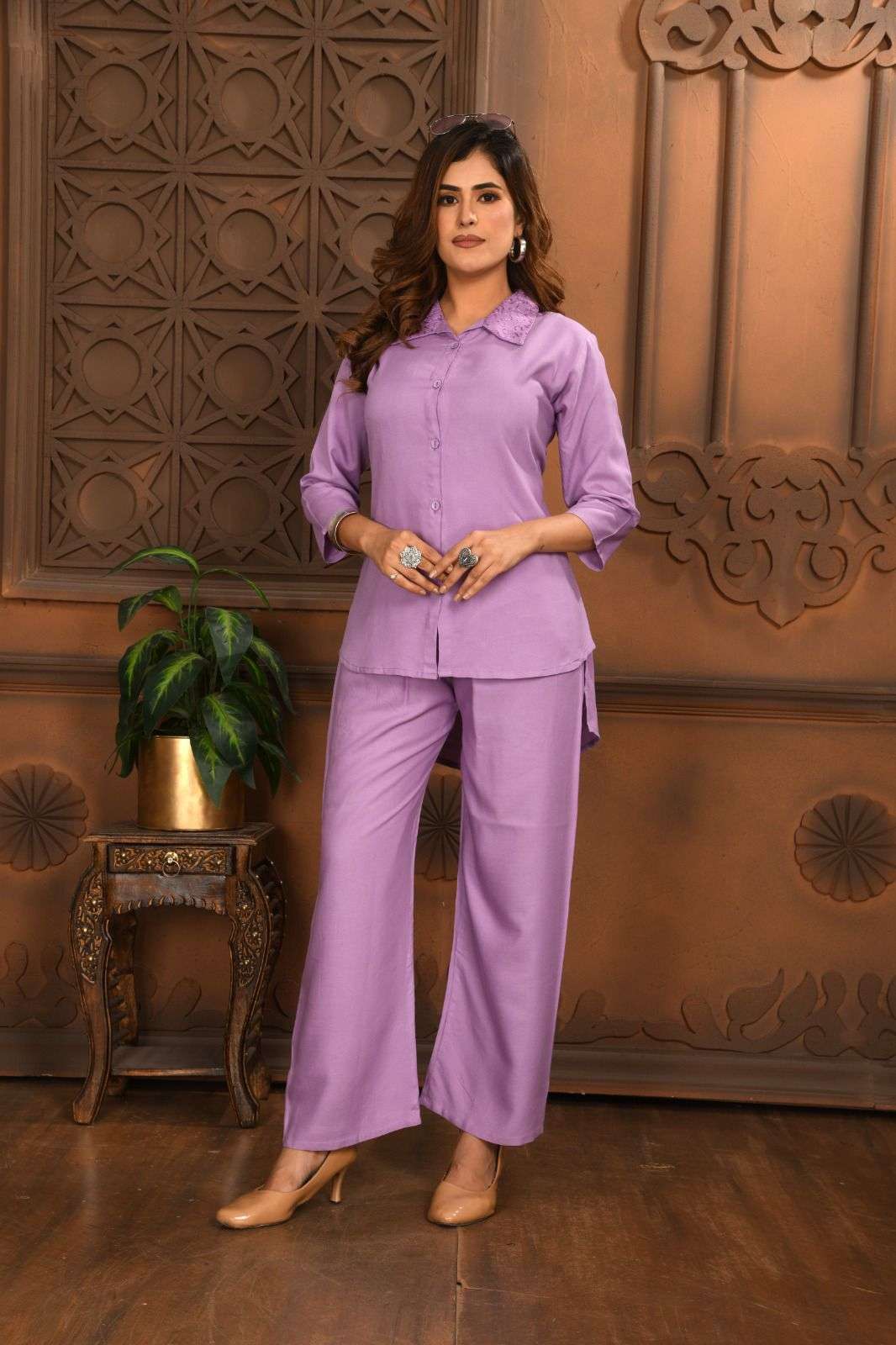 HARSHI 901 BY ASLIWHOLESALE DESIGNER FACNY RAYON CO-ORD SET 