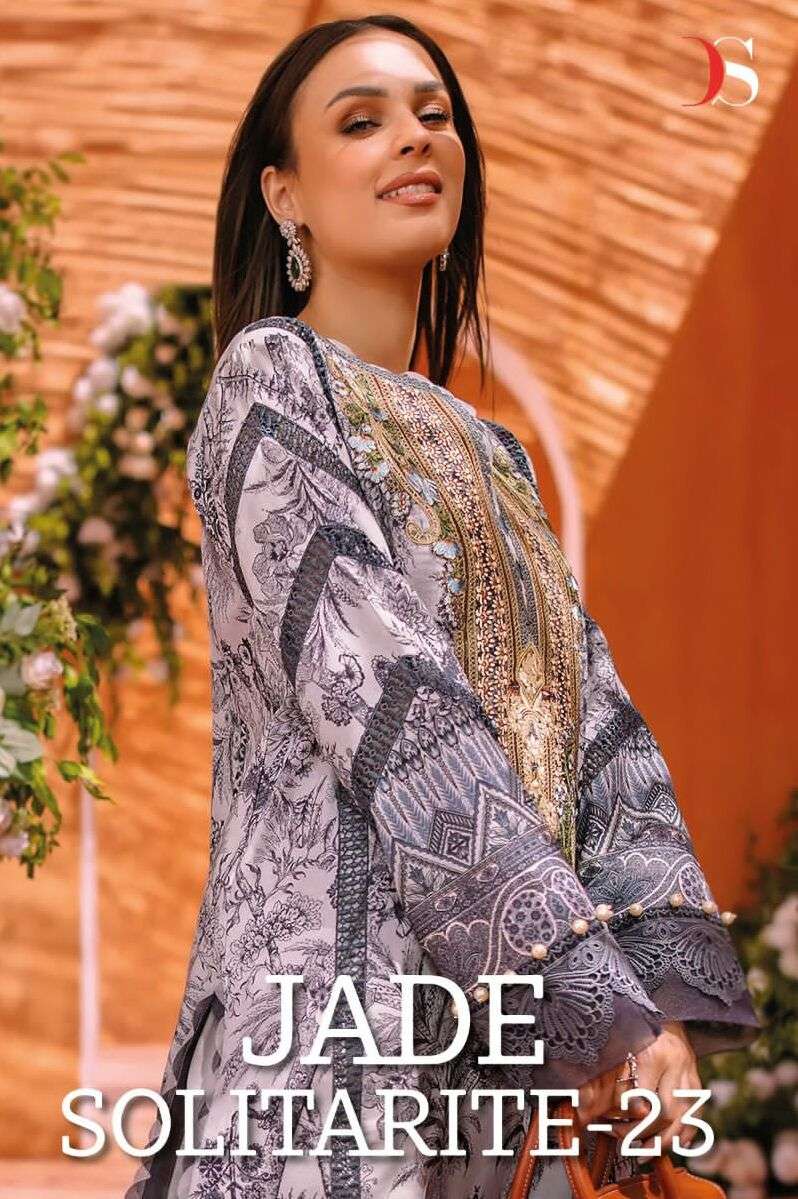 JADE SOLITARITE 23 BY DEEPSY SUITS 3191 TO 3198 SERIES COTTON DRESSES