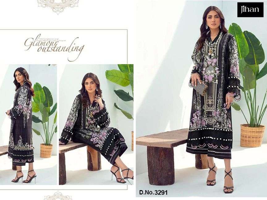 JIHAN 3291 BY ASLIWHOLESALE PURE HEAVY COTTON EMBROIDERY DRESSES 