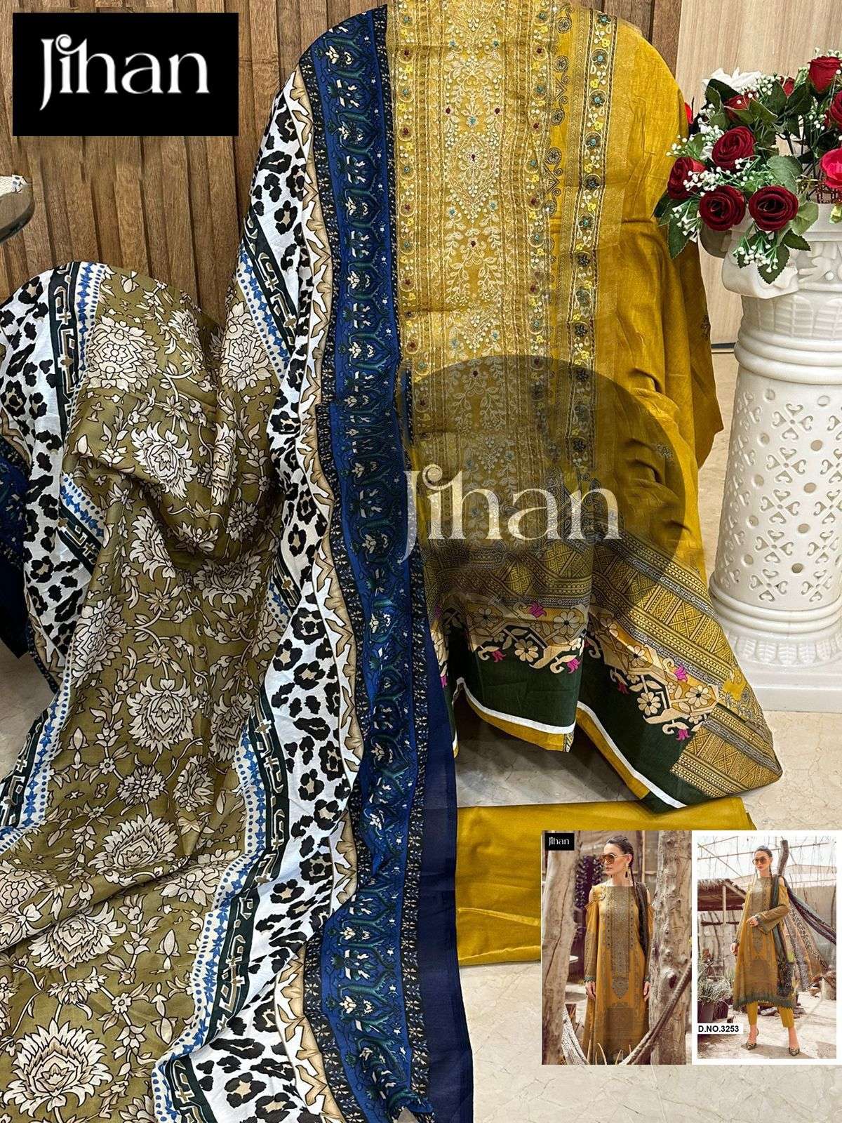 JIHAN M-PRINTS BY ASLIWHOLESALE DESIGNER HEAVY COTTON DRESSES