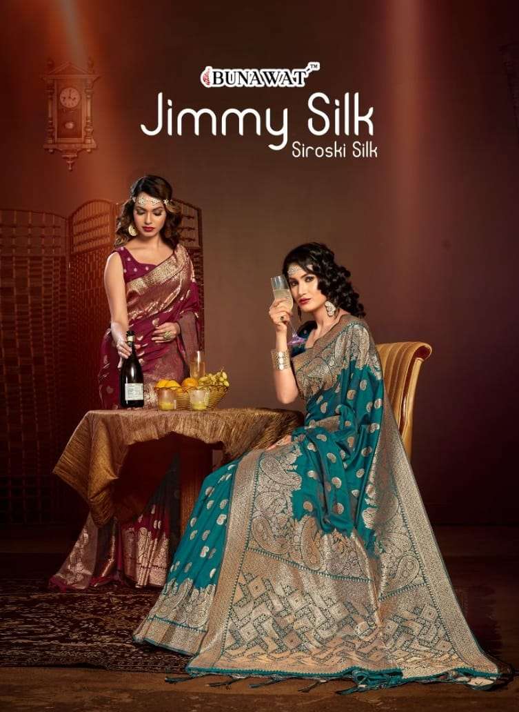 JIMMY SILK BY BUNAWAT 1001 TO 1006 SERIES SILK WORK SAREES