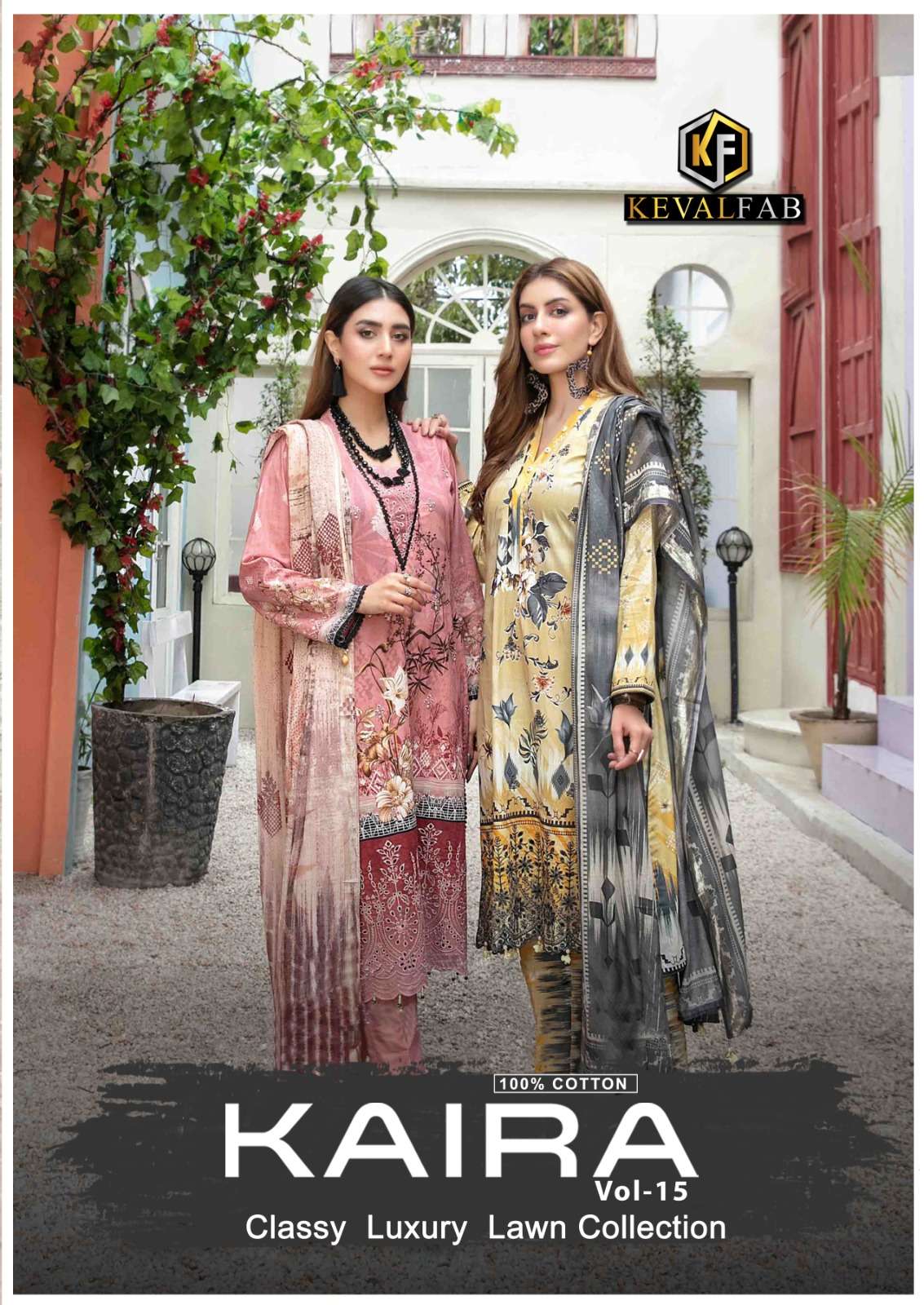 KAIRA VOL-15 BY KEVAL FAB 1501 TO 1506 SERIES PURE LAWN COTTON PRINT DRESSES