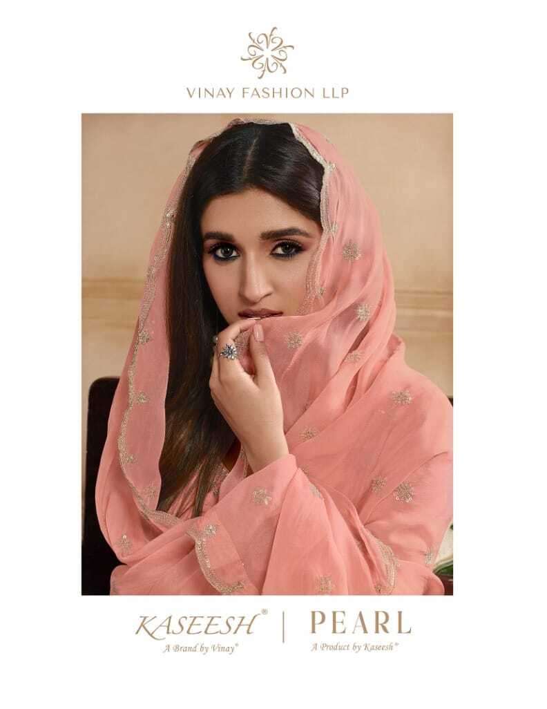 KASEESH PEARL BY VINAY FASHION 64501 TO 64508 SERIES ORGANZA DRESSES