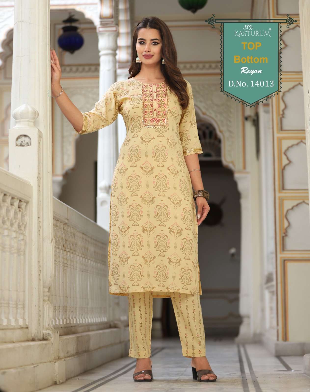 KASTURUM VOL-01 BY ASLIWHOLESALE DESIGNER FACNY RAYON KURTIS