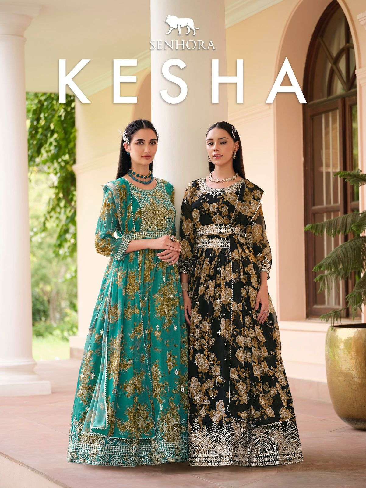 KESHA BY SENHORA 3002 TO 3005 SERIES HEAVY REAL GEORGETTE DRESSES