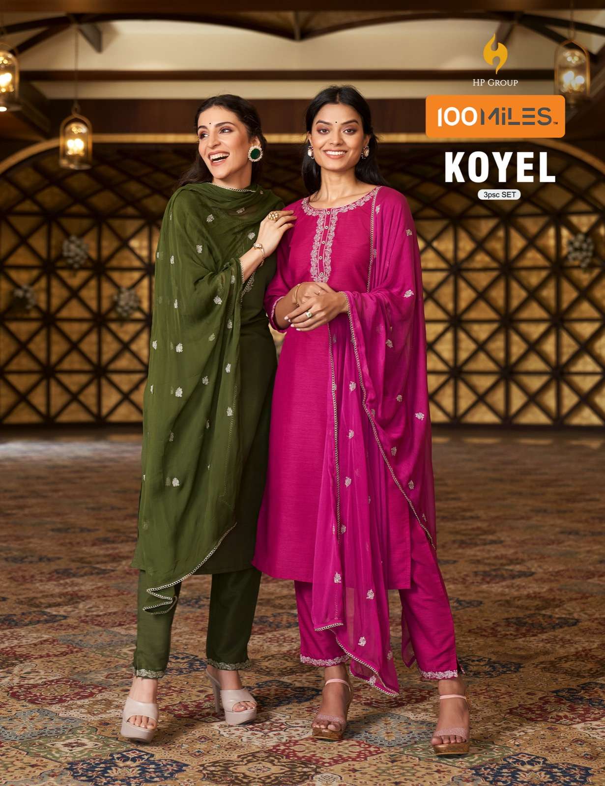 KOYEL BY 100 MILES 01 TO 04 SERIES FANCY EMBROIDERY DRESSES