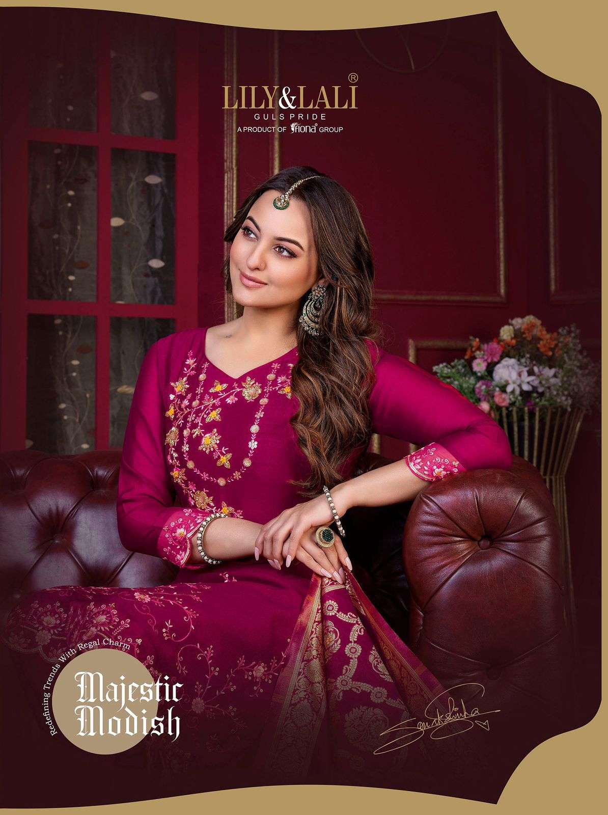 MAJESTIC MODISH BY LILY AND LALI 12601 TO 12608 SERIES VICHITRA SILK DRESSES